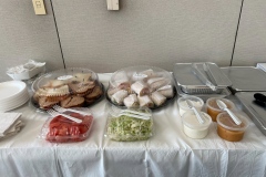 In-house catering setup